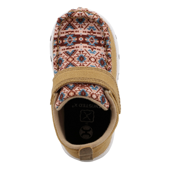 Hooey Children's Aztec Western Brown Slip On Shoe IHYC007