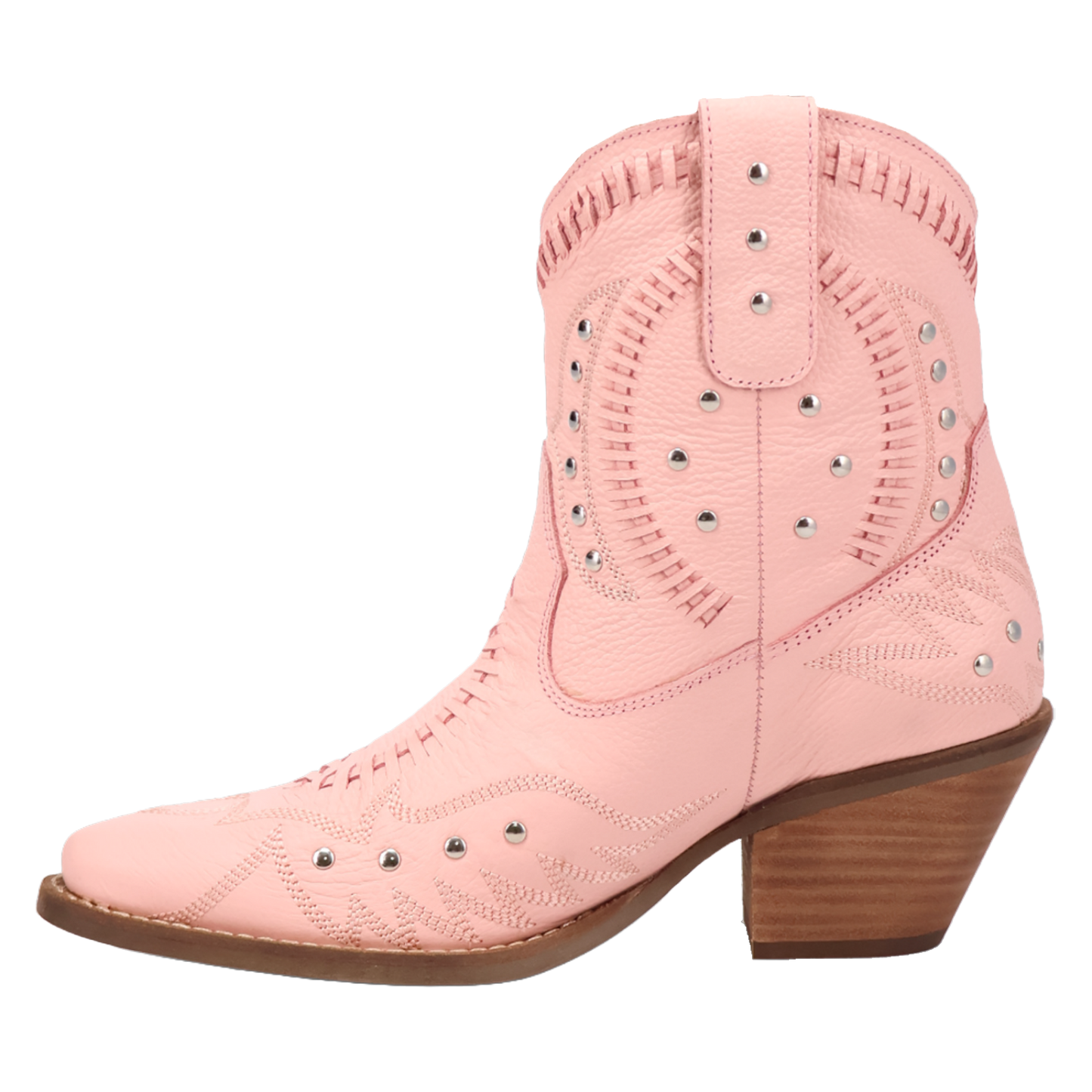 Dingo Ladies Precious B-Lace Pink Leather Booties DI2206-PK