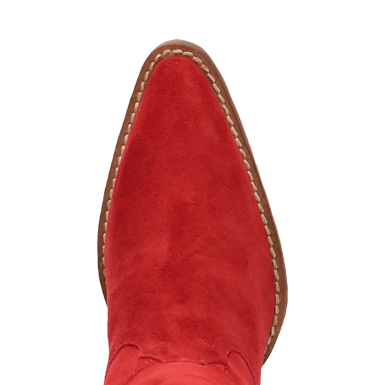 Dingo Ladies Primadonna Suede Snip Toe Red Tall Western Boots DI2190-RD