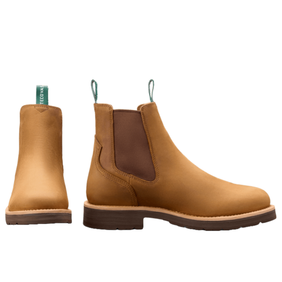 Tecovas Mens Cashew Rugged Chelsea Boots 10080