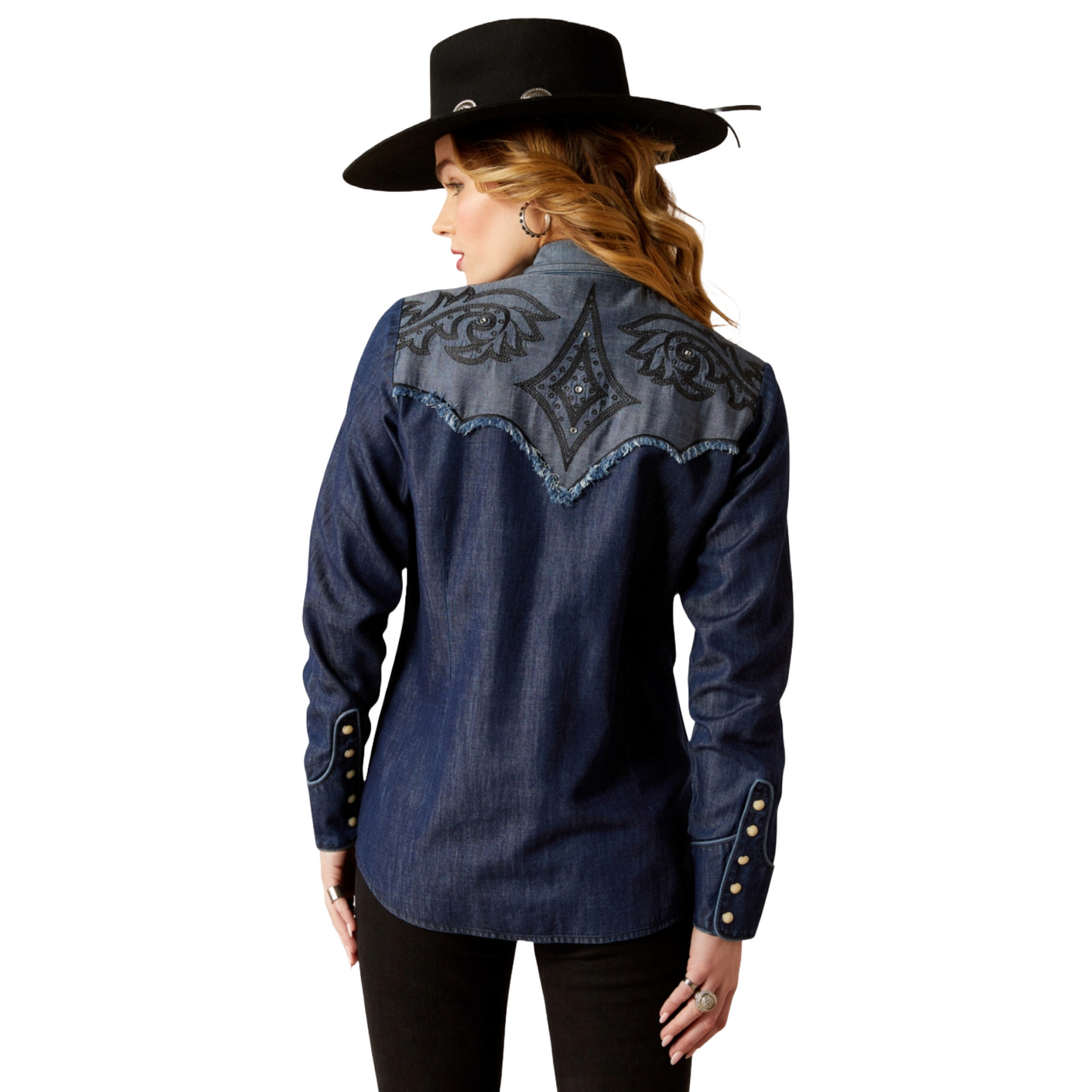 Ariat Ladies Second Fiddle Medium Blue Snap Shirt 10053977