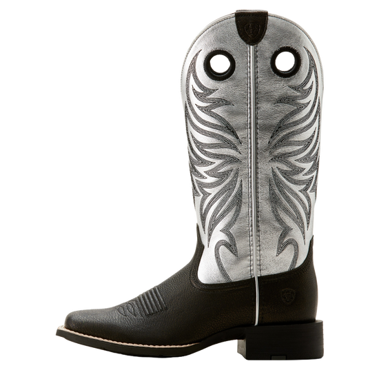 Ariat Ladies Round Up Ryder Dark Carbon Western Boot 10053729