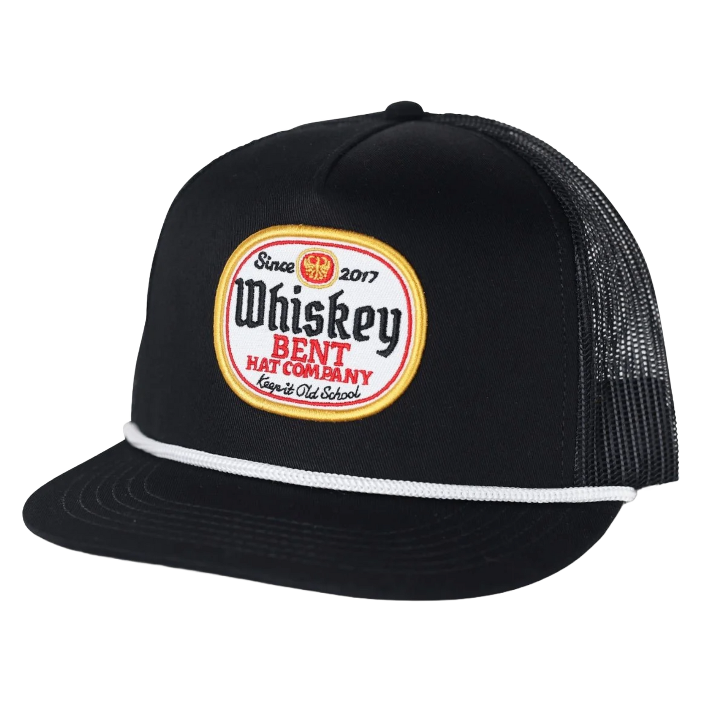 Whiskey Bent Men's Logo Patch Black Label Snapback Hat BLKLABEL