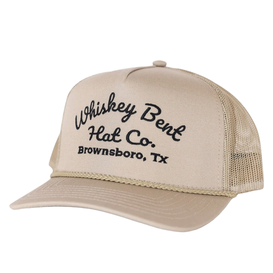 Whiskey Bent Men's Sale Barn Logo Tan Snapback Hat SLBRN-T