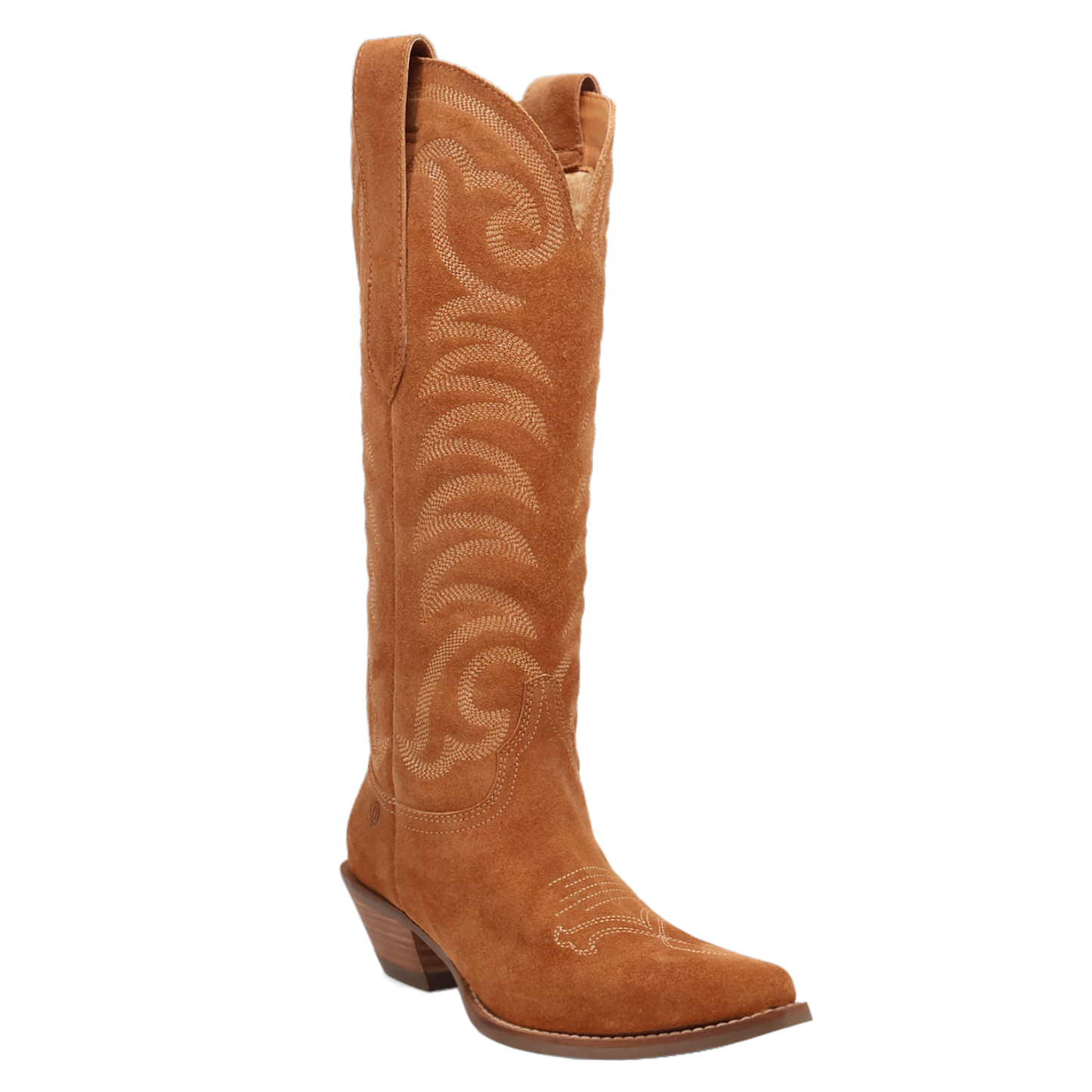 Dingo Ladies Movin' On Suede Camel Tall Western Boots DI2184-CM