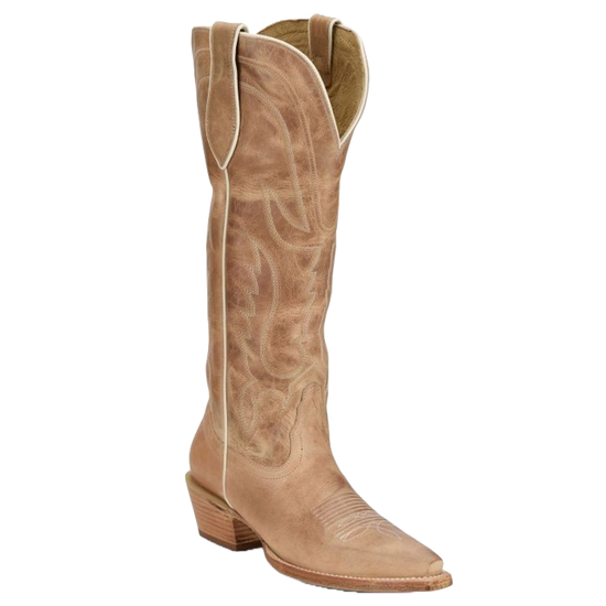 Tony Lama Ladies Jess Goat Leather Tall Tan Western Boot DR4250