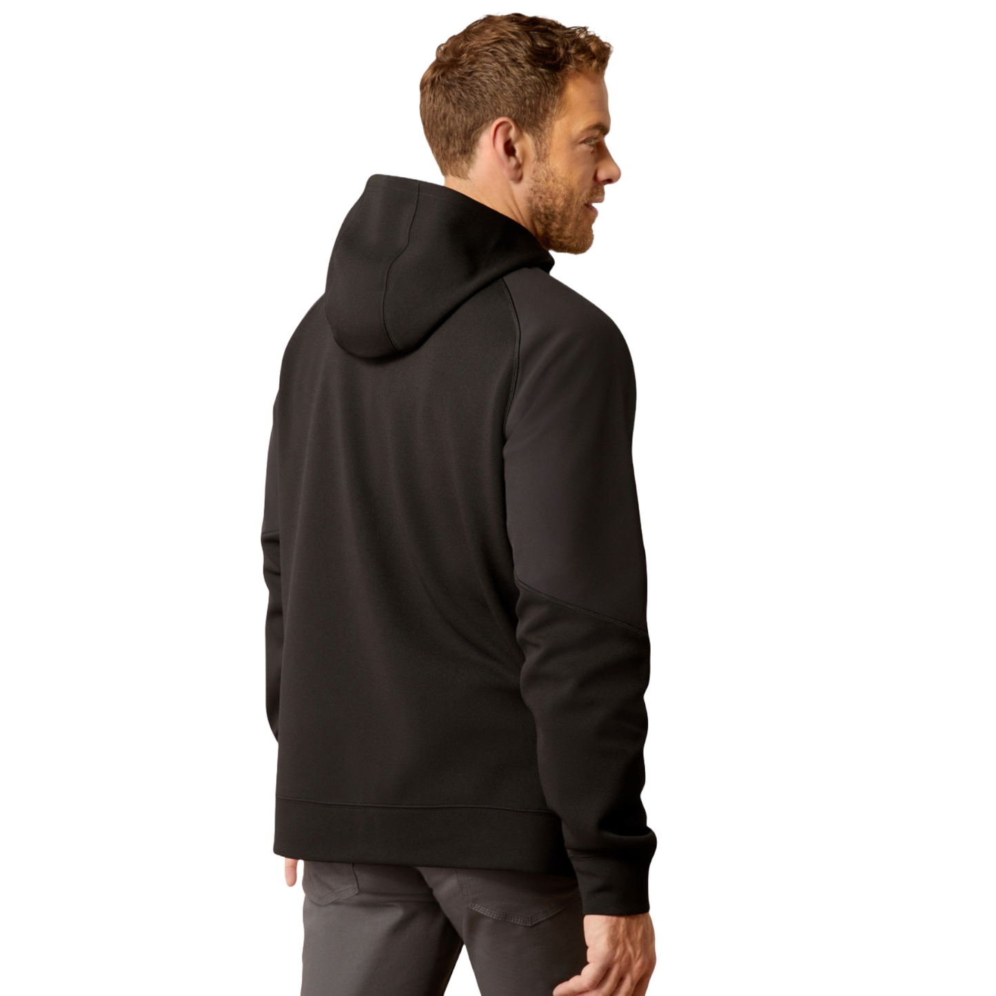 Ariat Men's Rebar WorkTek Reinforced Full Zip Black Hoodie 10046405