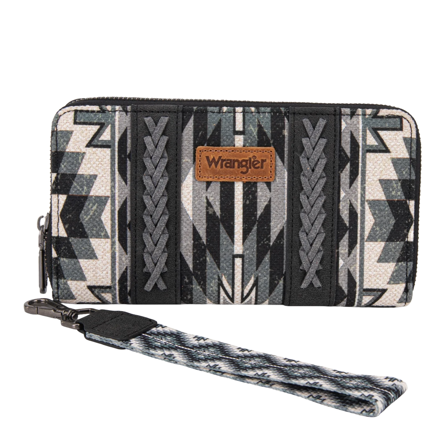 Wrangler Ladies Southwestern Art Print Black Wallet WG2213-W006BK