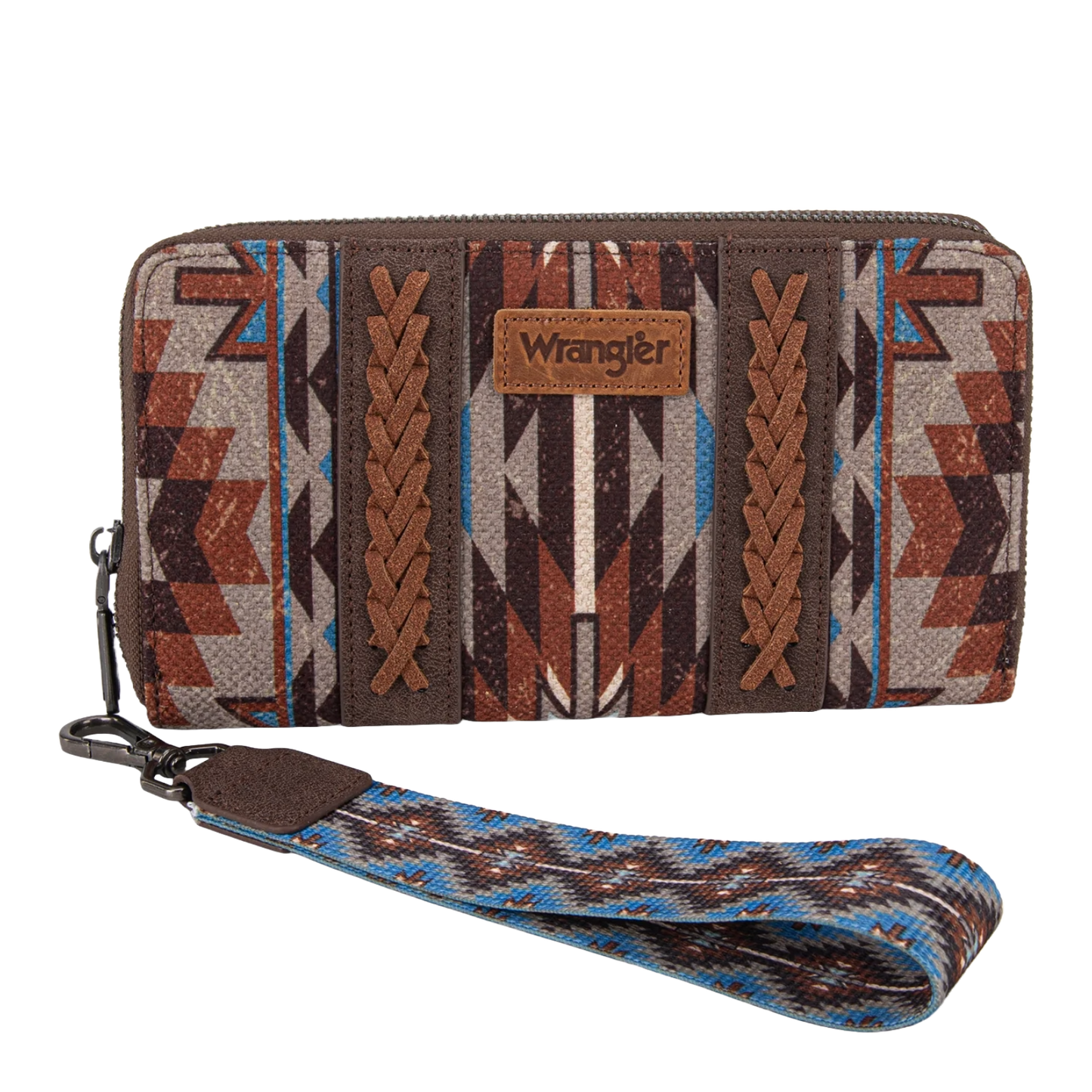 Wrangler Ladies Southwestern Aztec Coffee Brown Wallet WG2213-W006CF