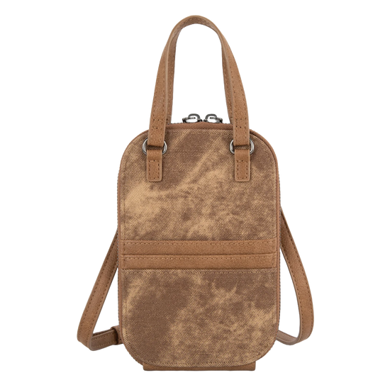 Wrangler Ladies Patchwork Mini Brown Crossbody Bag WG164-1831BR