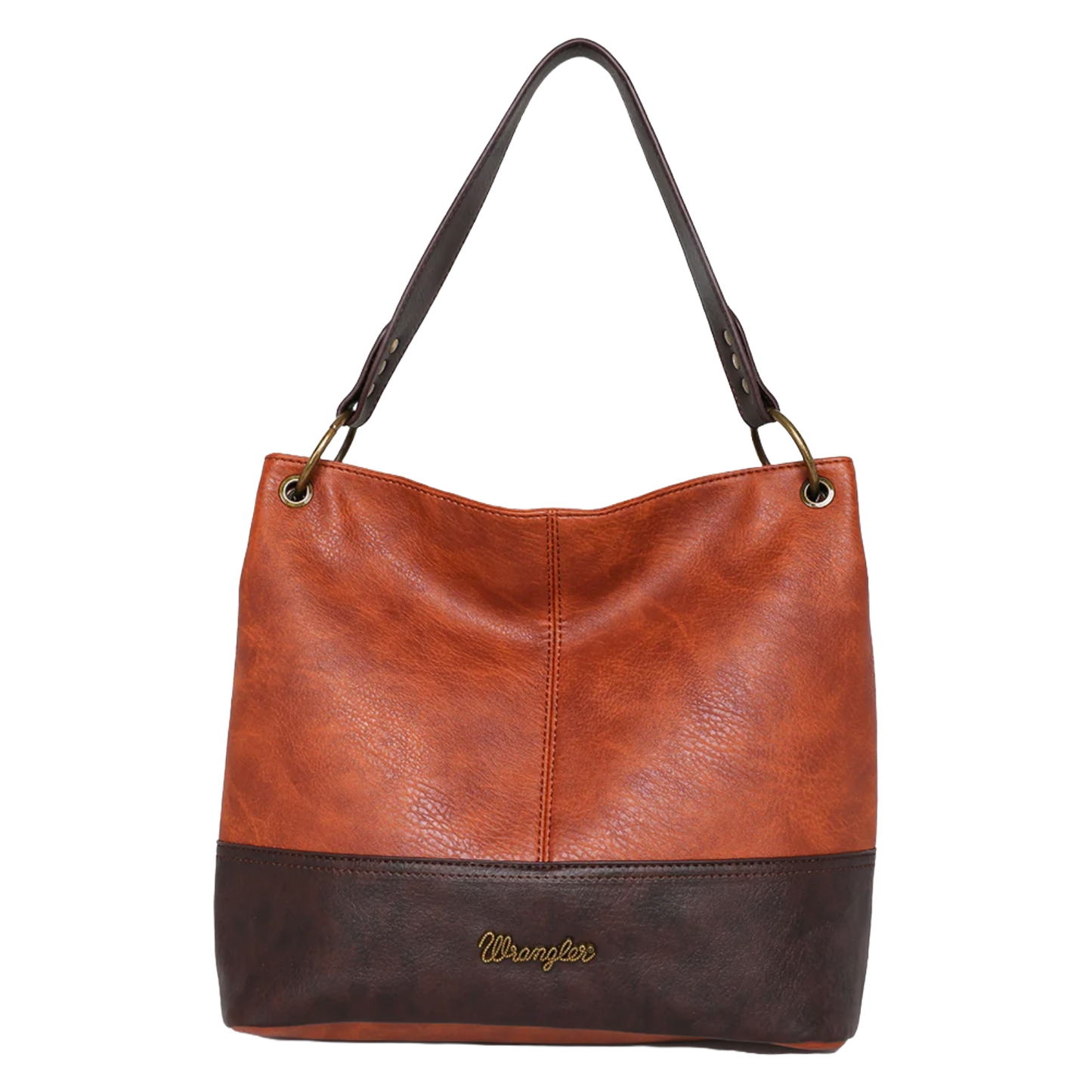 Wrangler By Montana West Ladies Carry Hobo Brown Tote Bag WG20-918BR