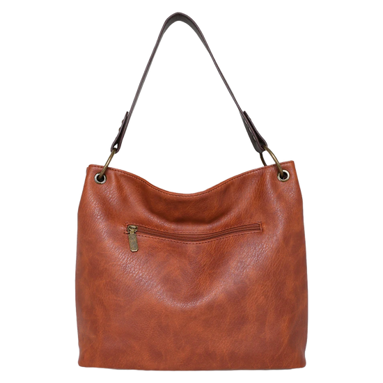 Wrangler By Montana West Ladies Carry Hobo Brown Tote Bag WG20-918BR