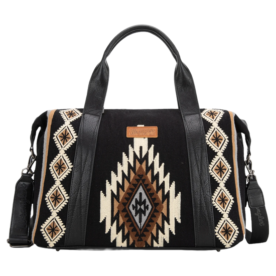 Wrangler Southwestern Print Black Duffle Bag WG174-5110BK