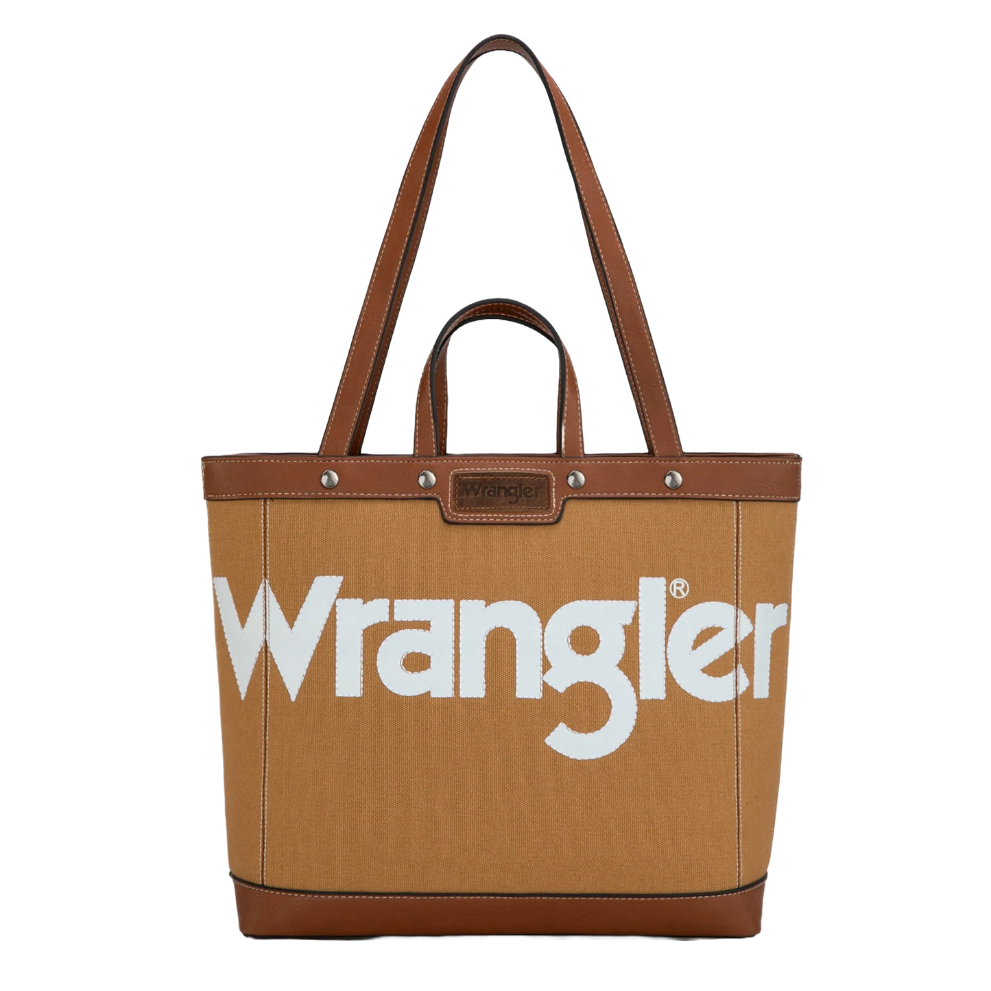 Wrangler Ladies Canvas Brown Top Handle Tote WG142-2002BR