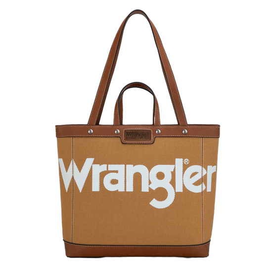 Wrangler Ladies Canvas Brown Top Handle Tote WG142-2002BR