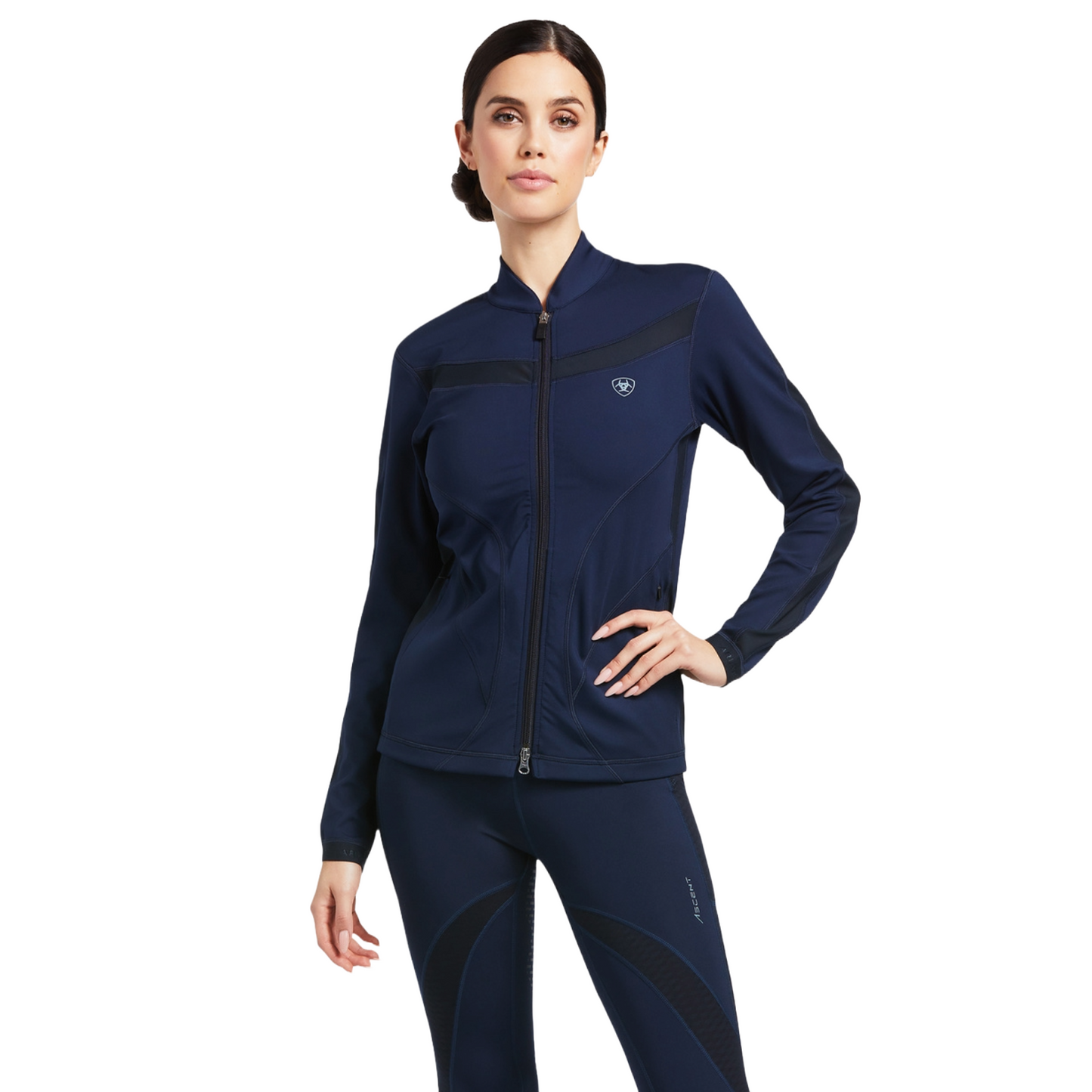 Ariat Ladies Ascent Full Zip Navy Sweatshirt 10039436