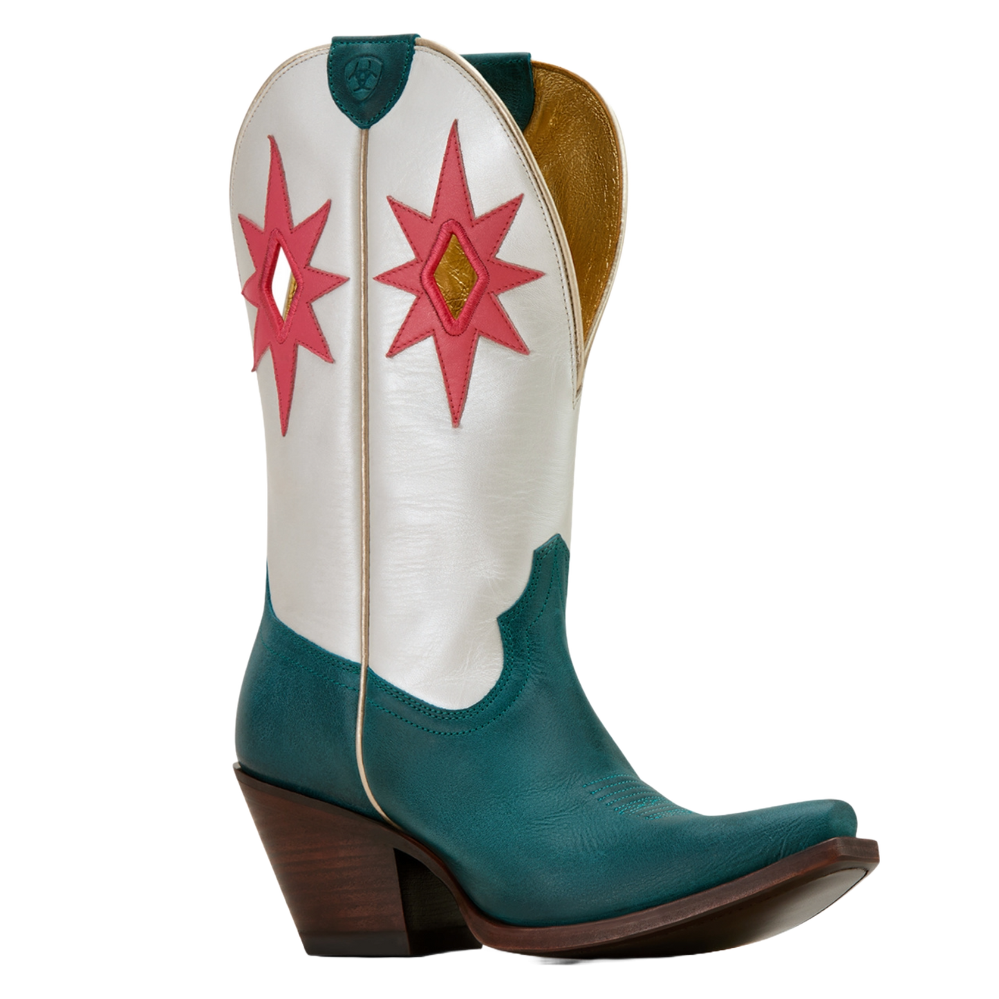 Ariat Ladies Starlight Turquoise & Pearly White Western Boot 10061313