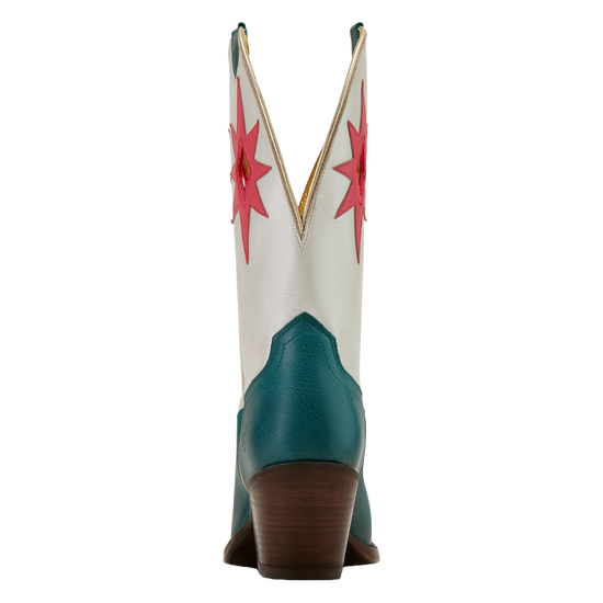 Ariat Ladies Starlight Turquoise & Pearly White Western Boot 10061313