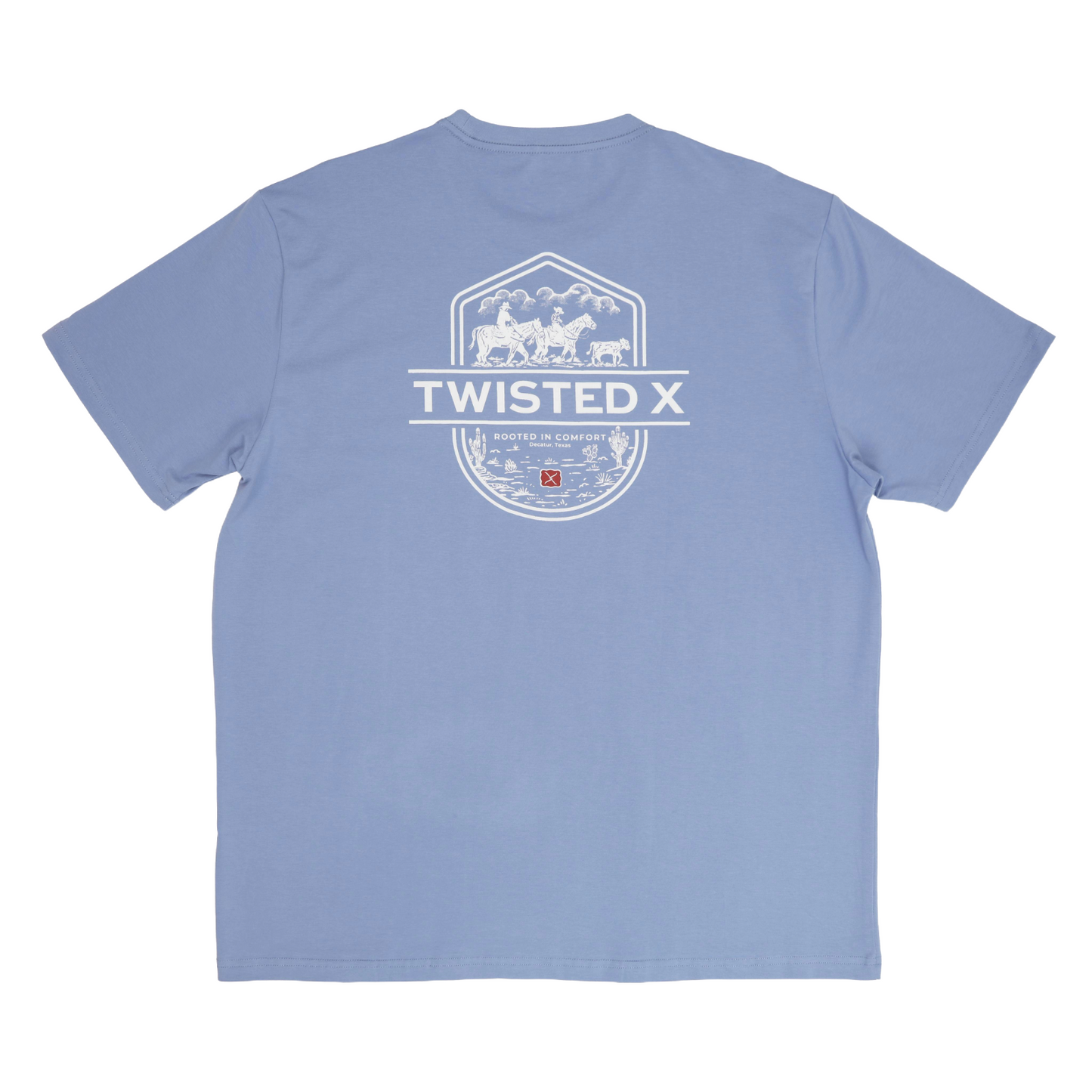 Twisted X Graphic Logo Slate Blue T-Shirt TSHIRT009