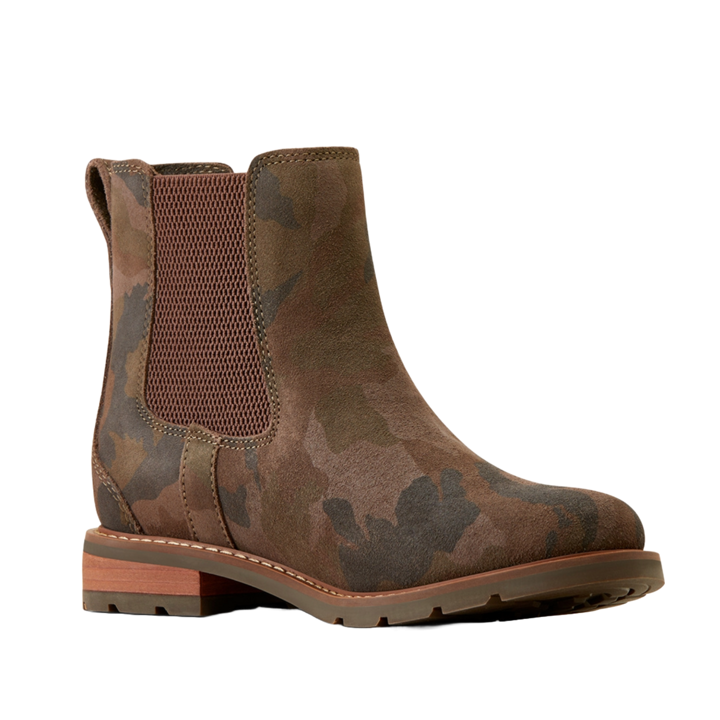 Ariat Ladies Chelsea Wexford Camo Suede Western Bootie 10050964