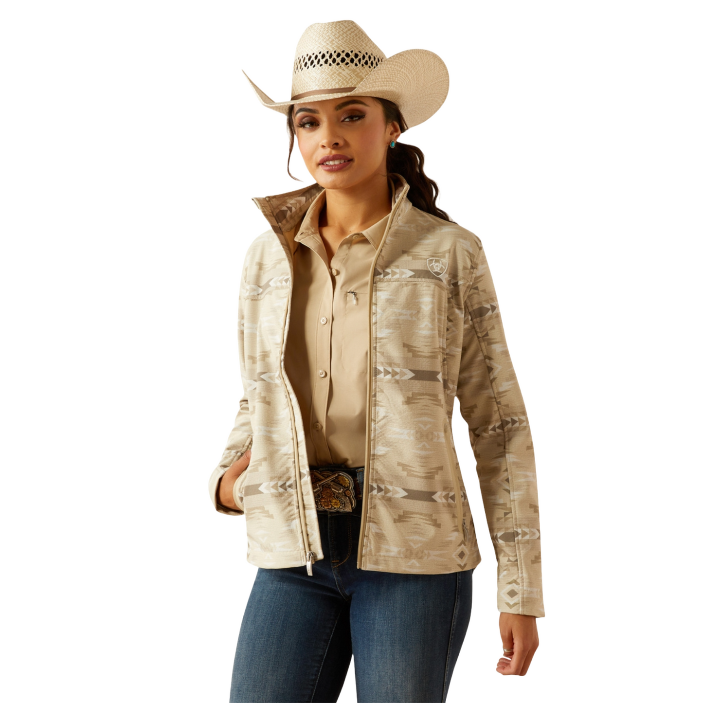 Ariat Ladies New Team Softshell Print Jacket 10054911