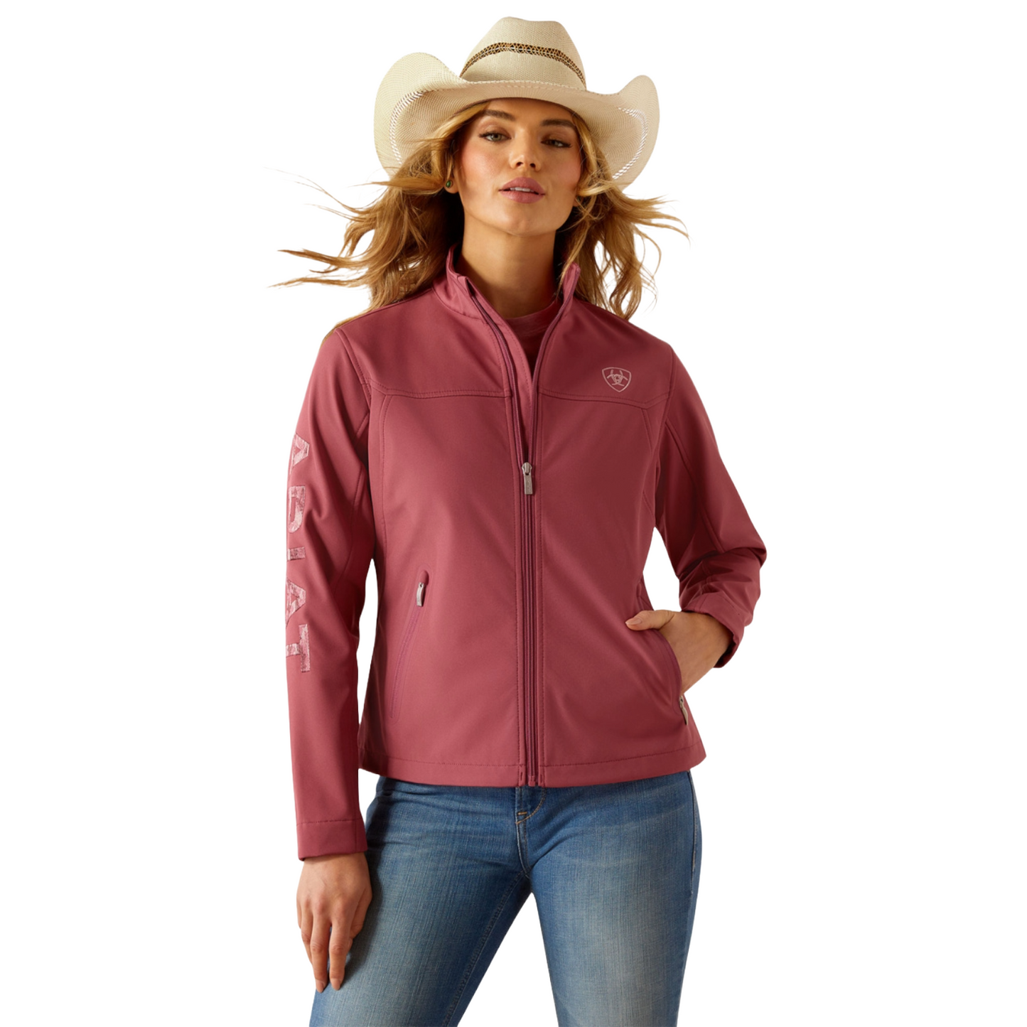 Ariat Ladies New Team Rose Pink Softshell Jacket 10055285