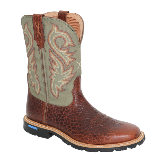 Twisted X Men's Tech X Caramel Cafe & Moss Western Boots MXTP006