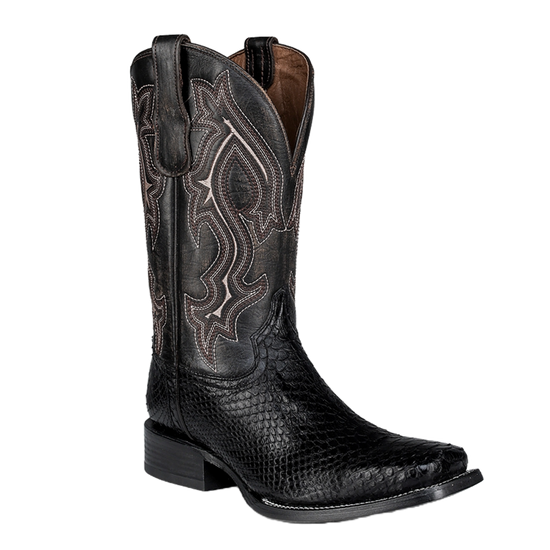 Circle G By Corral Men's Python Square Toe Black Western Boots L6209