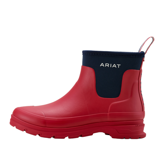 Ariat Ladies Kelmarsh Shortie Team Red Rubber Boot 10061224