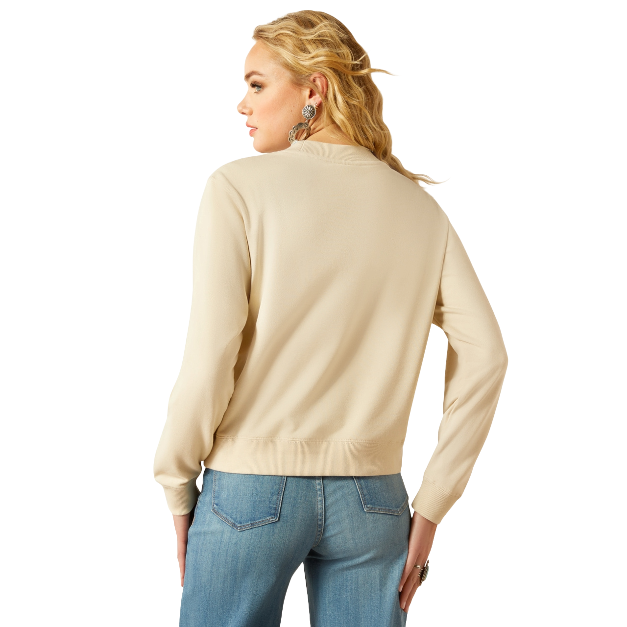 Ariat Ladies Beige Essential Crew Sweatshirt 10054499