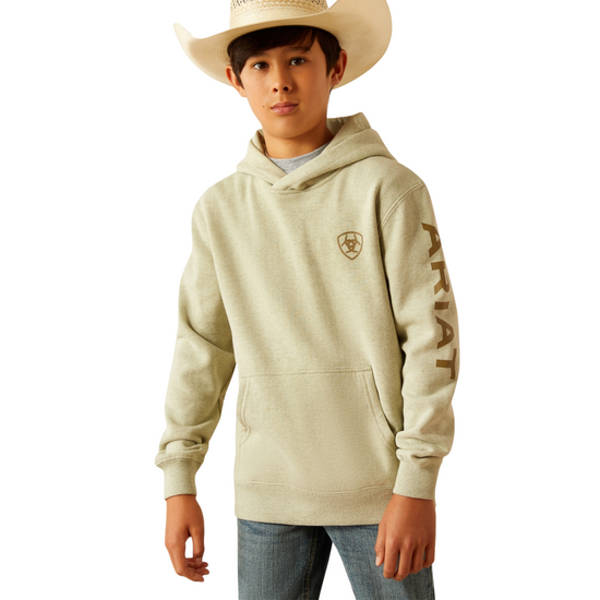 Ariat Boys Sage Heather Logo Hoodie 10055413