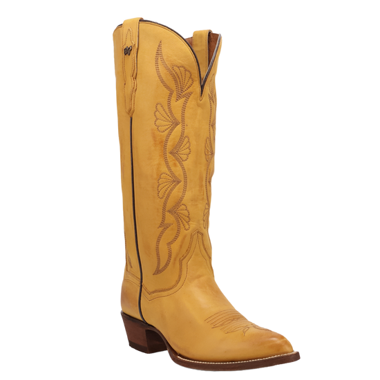 Dan Post Ladies Sunrise Canyon Mustard Yellow Western Tall Boots DP7030