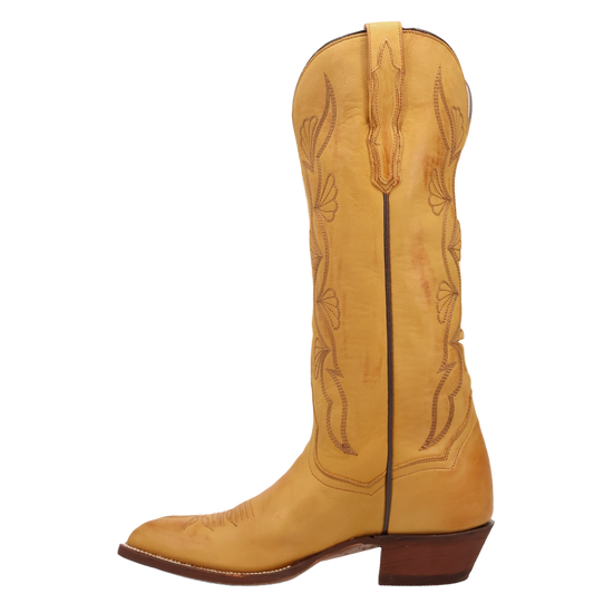 Dan Post Ladies Sunrise Canyon Mustard Yellow Western Tall Boots DP7030