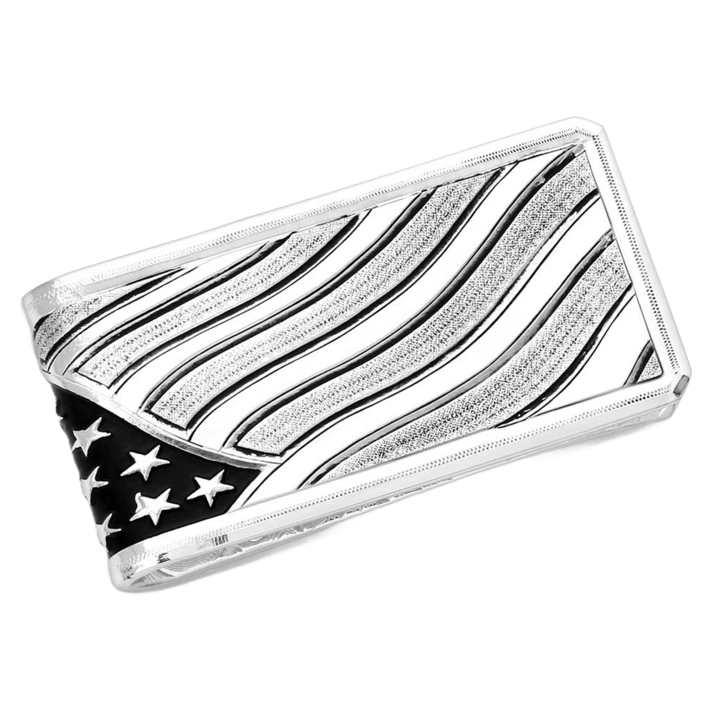 Montana Silversmith Men's American Made Wings Of Liberty Silver Money Clip AMMCL5825-SVNF