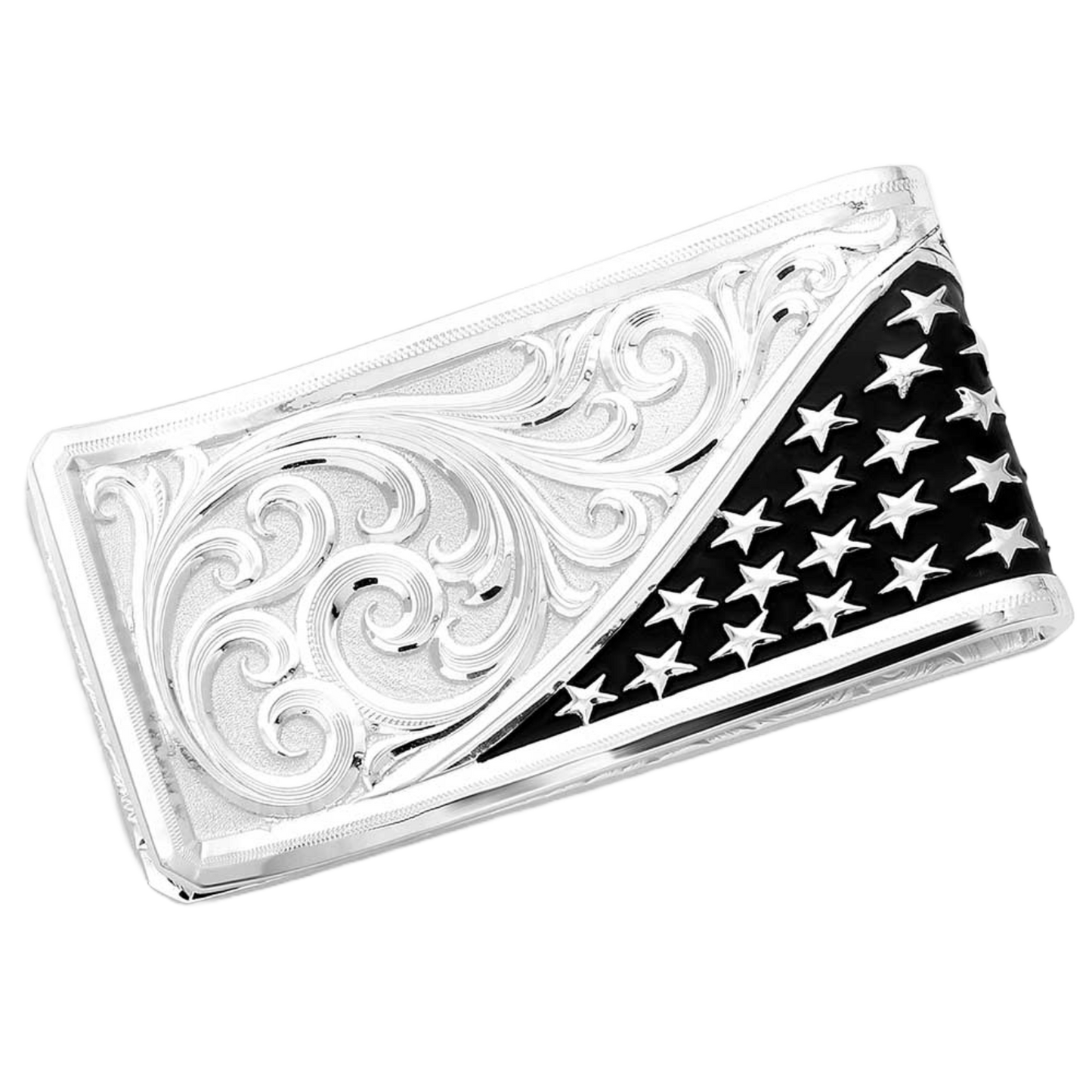 Montana Silversmith Men's American Made Wings Of Liberty Silver Money Clip AMMCL5825-SVNF