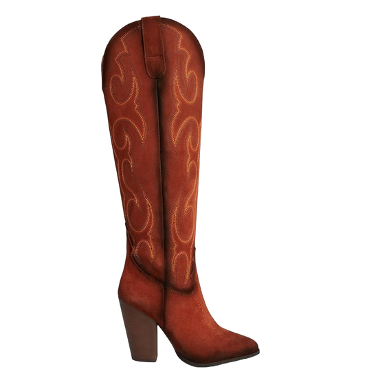 Circle G By Corral Ladies Shedron Suede Tall Western Boots Q7033