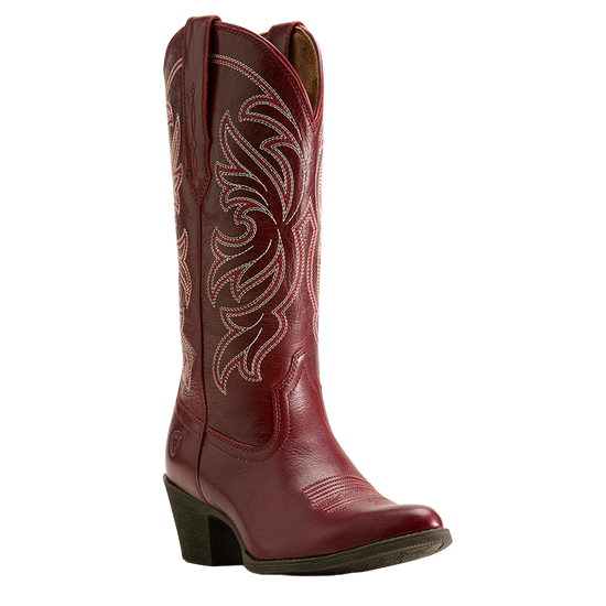 Ariat Ladies Heritage Stretchfit Sangria Red Western Boot 10061205