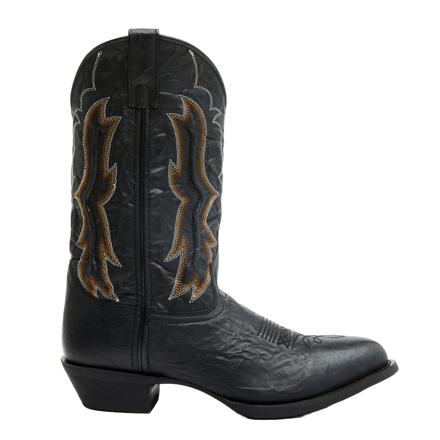 Laredo Men's Fancy Stitch Black Western Boots 68499