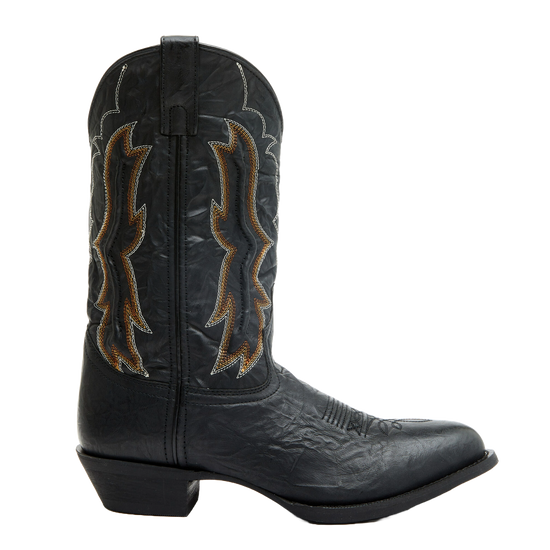 Laredo Men's Fancy Stitch Black Western Boots 68499