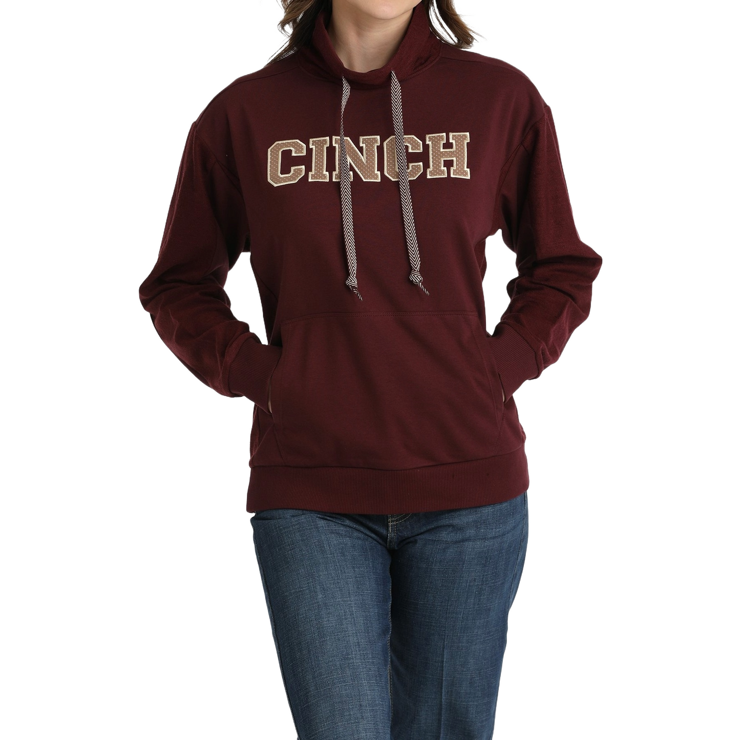 Cinch Ladies French Terry Purple Logo Hoodie MAK9204001