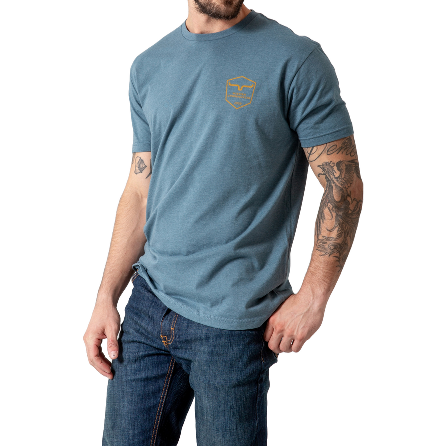 Kimes Ranch Men's Shielded Trucker Indigo Blue T-Shirt MSH0000053-BL018