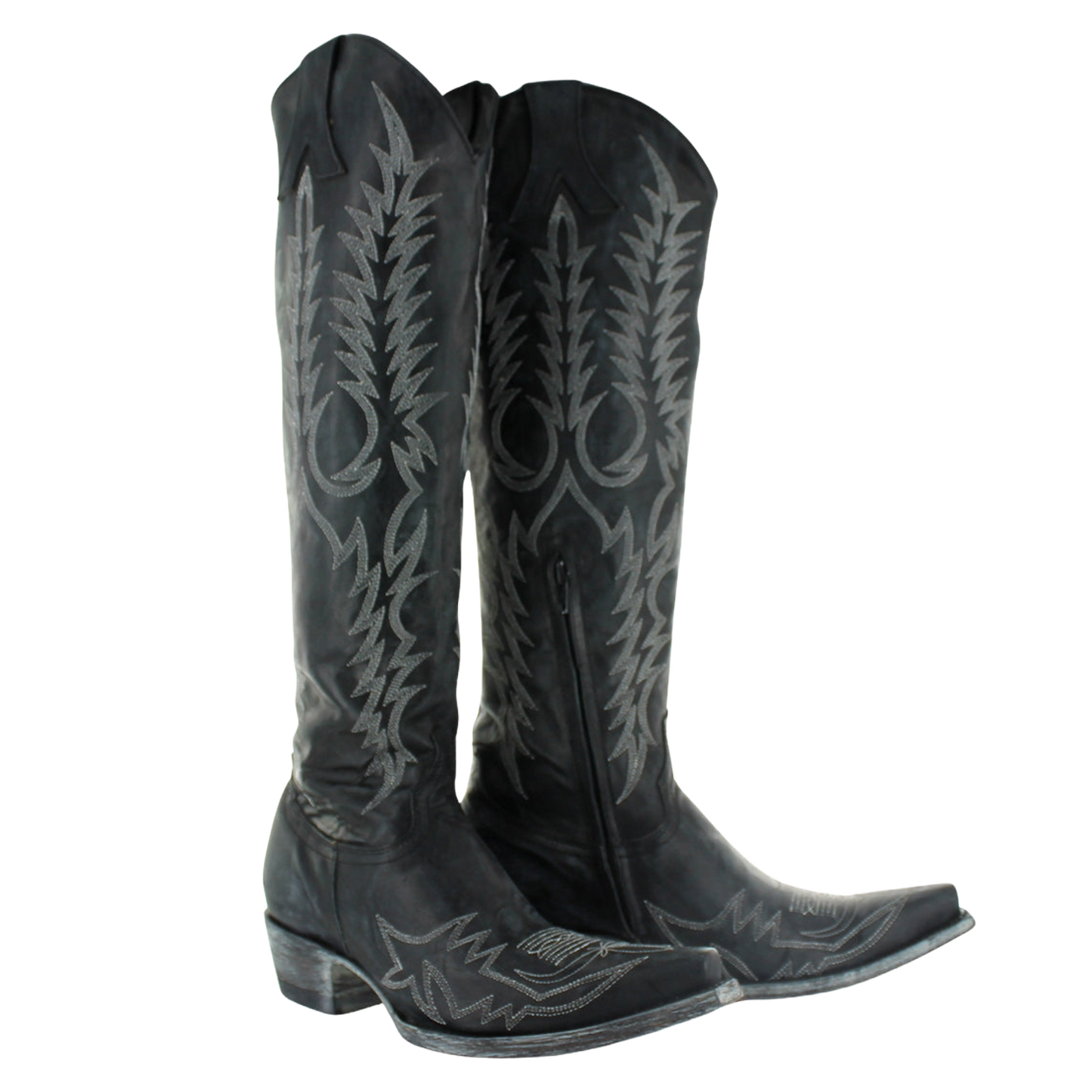 Old Gringo® Ladies Mayra Bis Black & Silver Tall Boots L1213-15