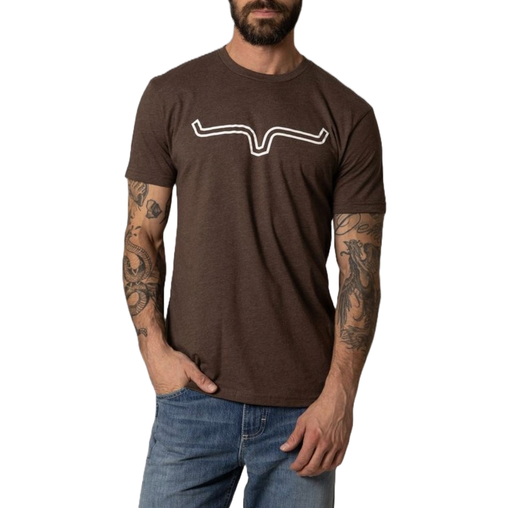 Kimes Ranch Men's Outlier Espresso Brown T-Shirt MSH0000032-BN004