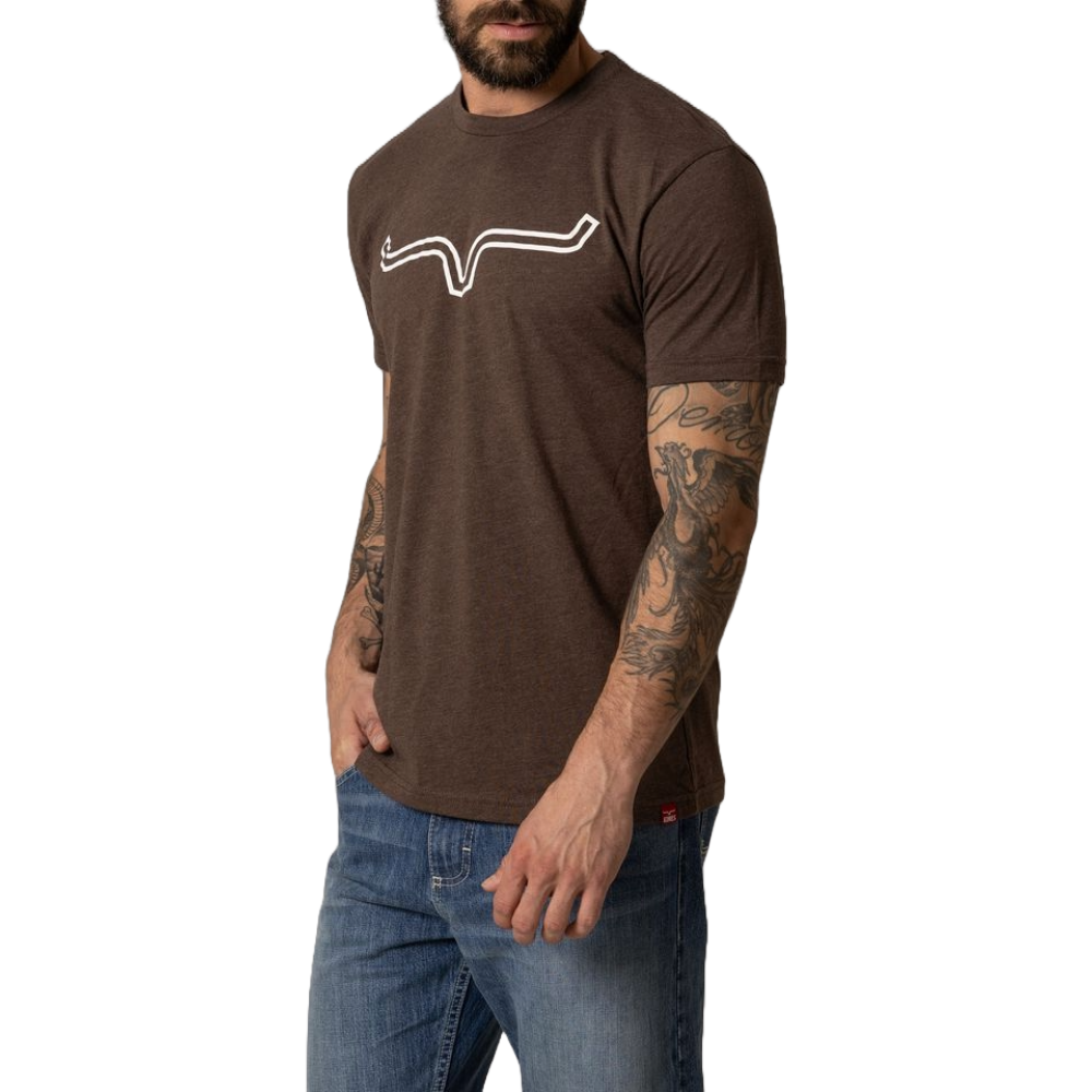 Kimes Ranch Men's Outlier Espresso Brown T-Shirt MSH0000032-BN004