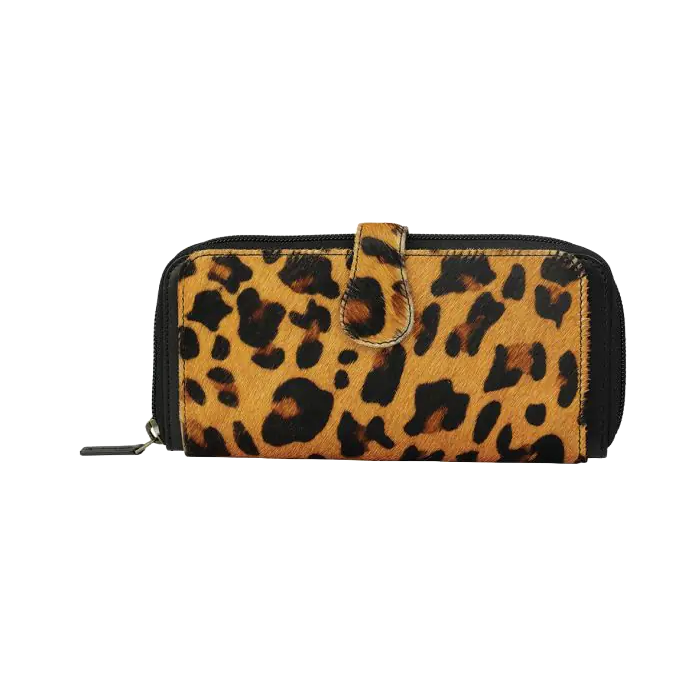 Myra Bag Ladies Hallmark Leopard Trifold Wallet S-3413