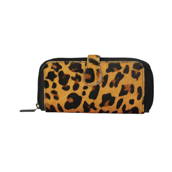 Myra Bag Ladies Hallmark Leopard Trifold Wallet S-3413