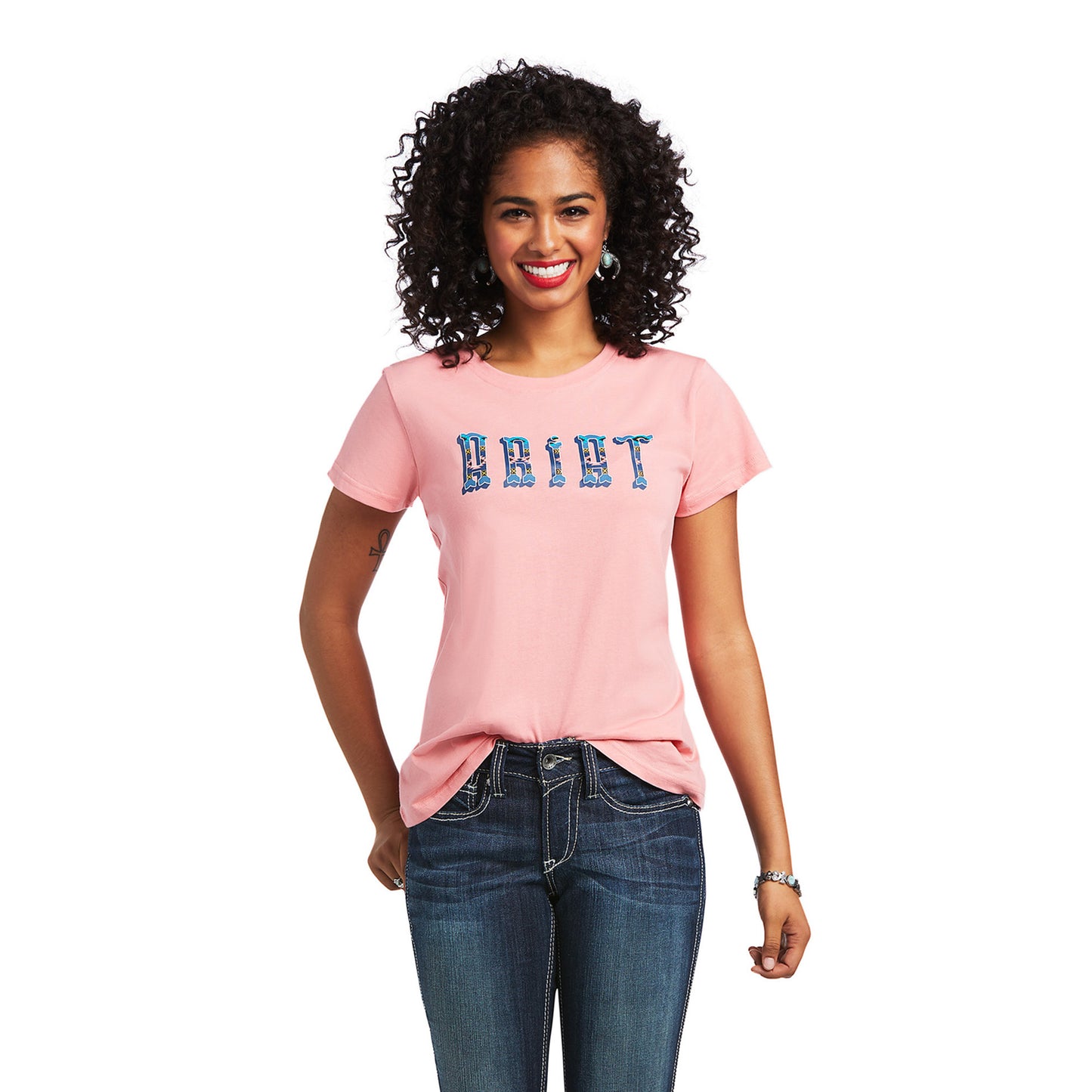 Ariat Ladies R.E.A.L™ Kinship Peach Blossom Short Sleeve T-Shirt 10039529