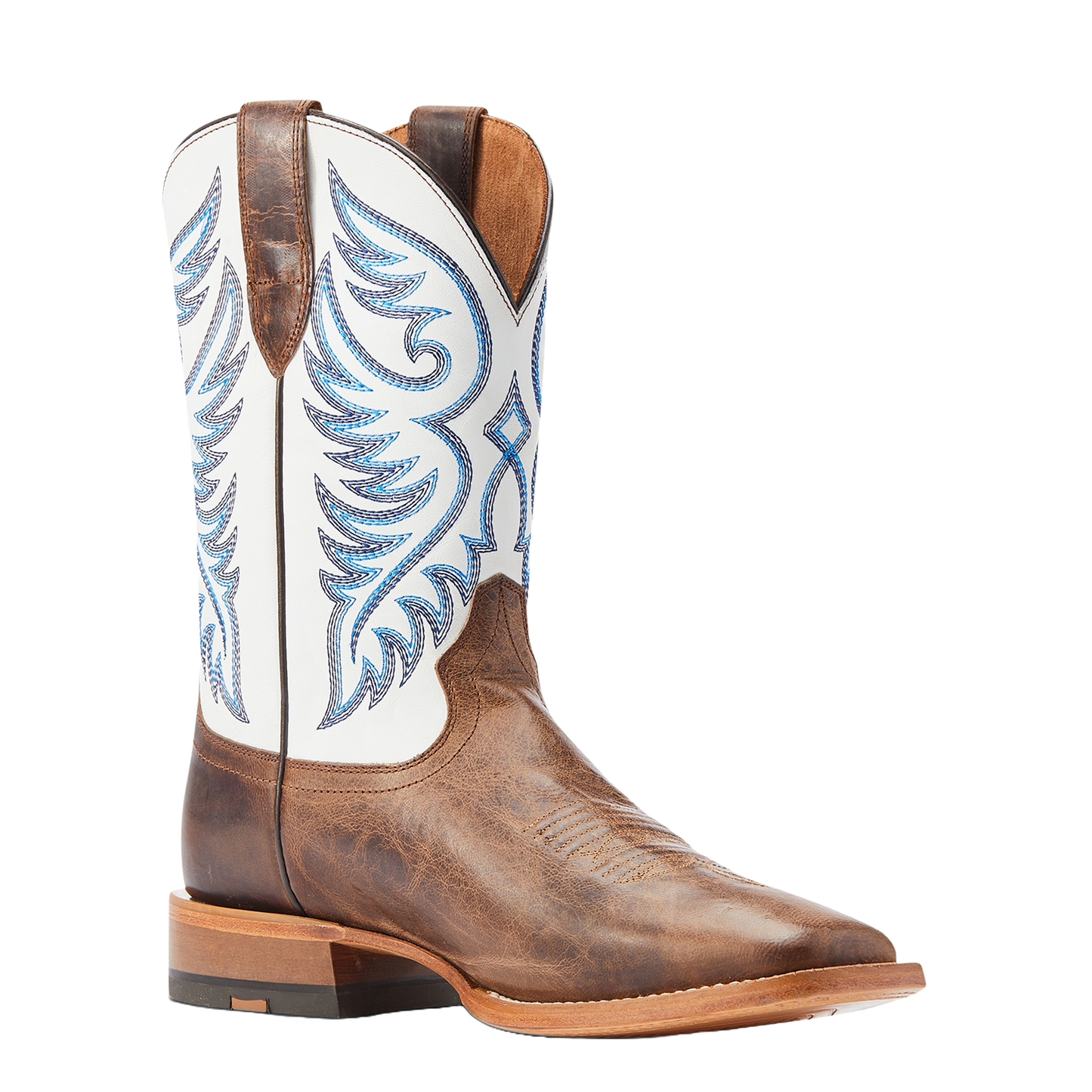 Ariat Men's Wiley Pecan Brown Square Toe Cowboy Boot 10044569