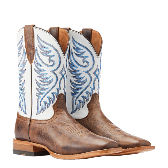 Ariat Men's Wiley Pecan Brown Square Toe Cowboy Boot 10044569