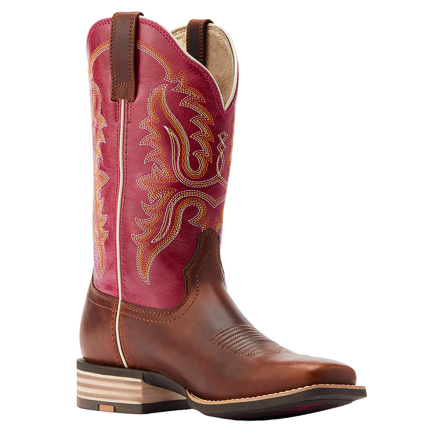 Ariat Ladies Olena Vintage Caramel Leather Western Boot 10044441